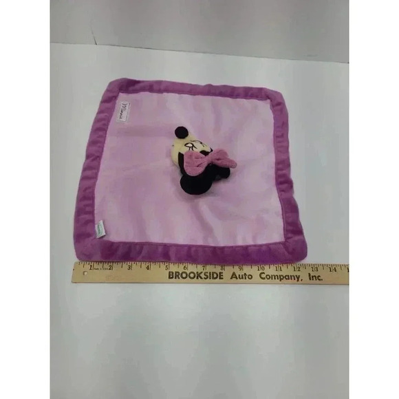 Disney Minnie Mouse Lovey Cuddle Snuggle Blanket with Plush Head 12"x12" - Picture 8 of 8